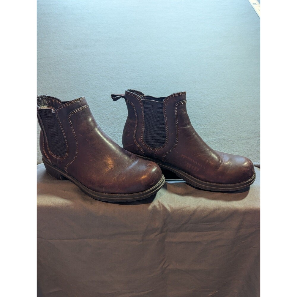 Eastland Women’s Chelsea Ankle Boots Size 8.5M Brown Leather Pull On